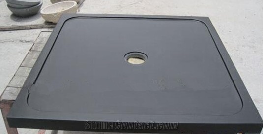 Square Granite Shower Base Trays China Black Granite Shower Pans