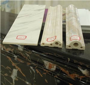 China Manmade Artificial Marble Molding & Border Lines/Pencil Lines-Many Kinds Of Artificial Marble