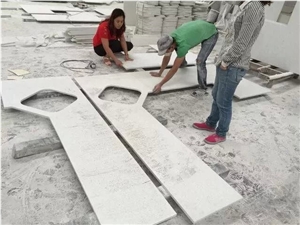 Niya-White Artificial White Marble Bathroom Top/Vanity Tops/ Engineered Stone Bathtops/Solid Surface Custom Tops