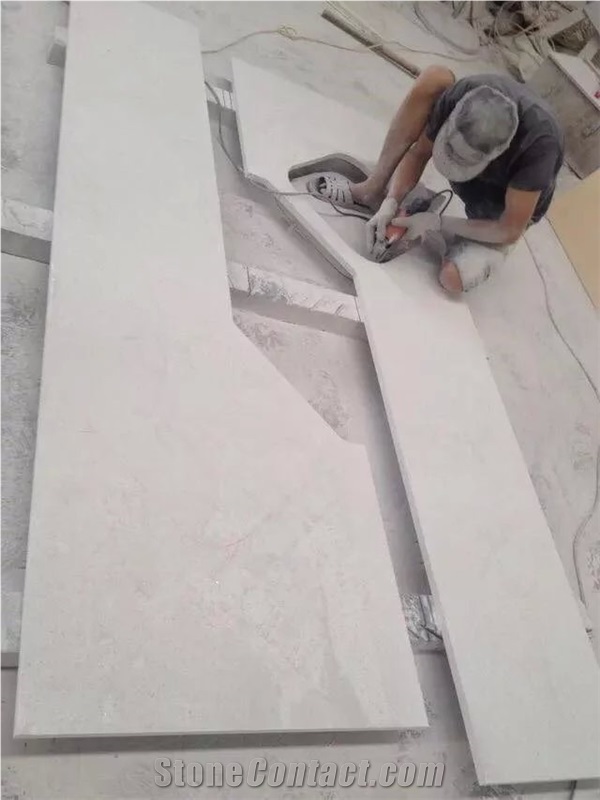 Niya-White Artificial White Marble Bathroom Top/Vanity Tops/ Engineered Stone Bathtops/Solid Surface Custom Tops