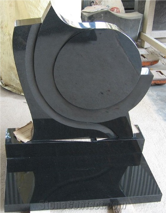 Jet Black Granite Polished Monuments