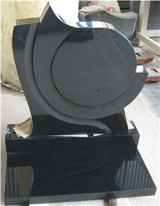 Jet Black Granite Polished Monuments