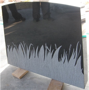 Jet Black Granite Polished Monuments