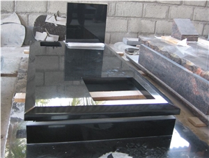 Jet Black Granite Polished Monuments