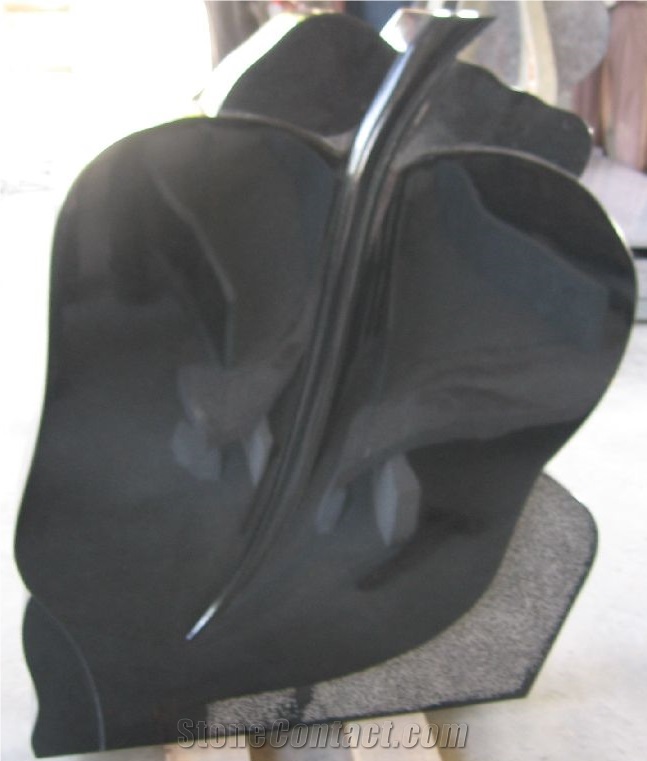 Jet Black Granite Polished Monuments