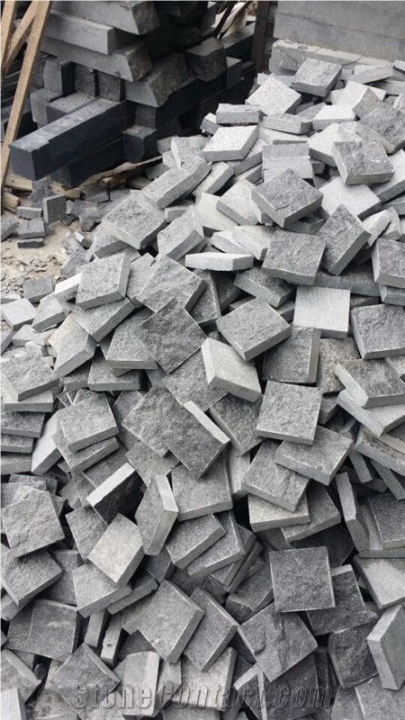 Absolute Black Granite G684 Cubic Paving Stone Cobble Stone Paver