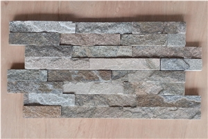 Pink Quartzite Wall Cladding Stone Veneer Stone Cultured Stone