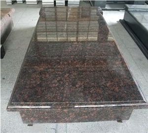 Stylish Tan Brown Granite Tombstone,Tan Brown Granite Jewish Style Monuments.Tan Brown Granite Tombstone&Monuments