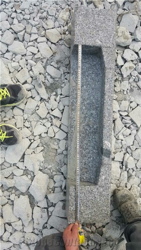 China G341 Grey Granite Kerbstones with Holes