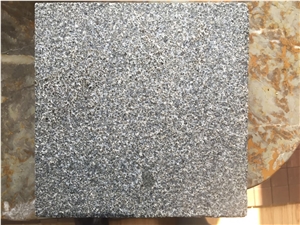 G301 Dark Grey Granite Flamed Slabs & Tiles, China Dark Grey Granite