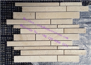 Interior Stone Linear Strips Mosaic
