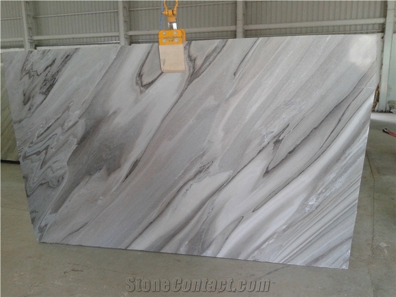Bruna White Marble Slabs
