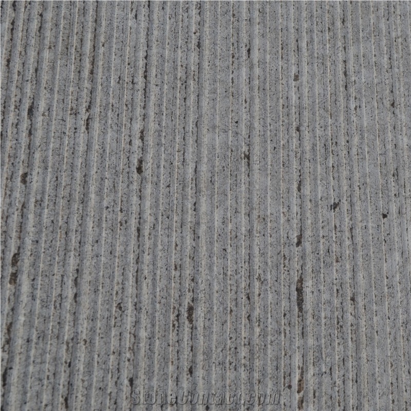Pierre St Marc Limestone Combed, Chiseled Tiles, Grey Limestone Tiles & Slabs