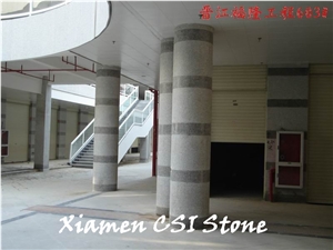 Project Show-G603 Padang Cristallo /Bianco Crystal Sesame White Granite Column for Building Stone