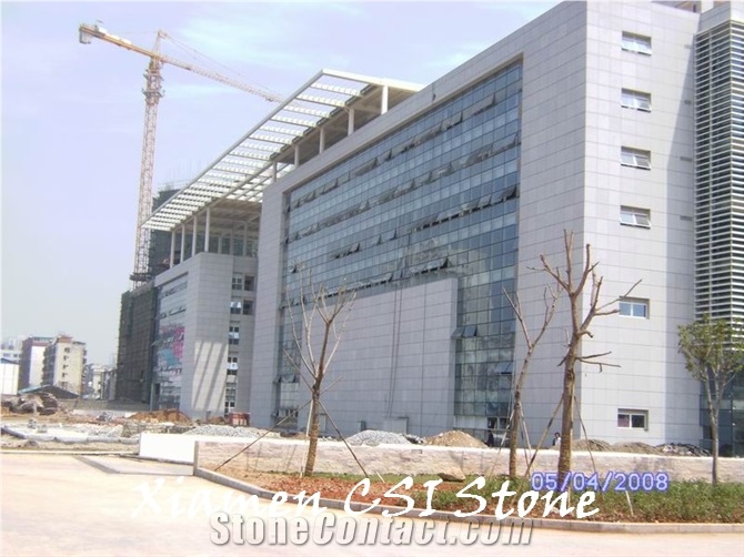 Project Show-G603 Padang Cristallo /Bianco Crystal Sesame White Granite Column for Building Stone