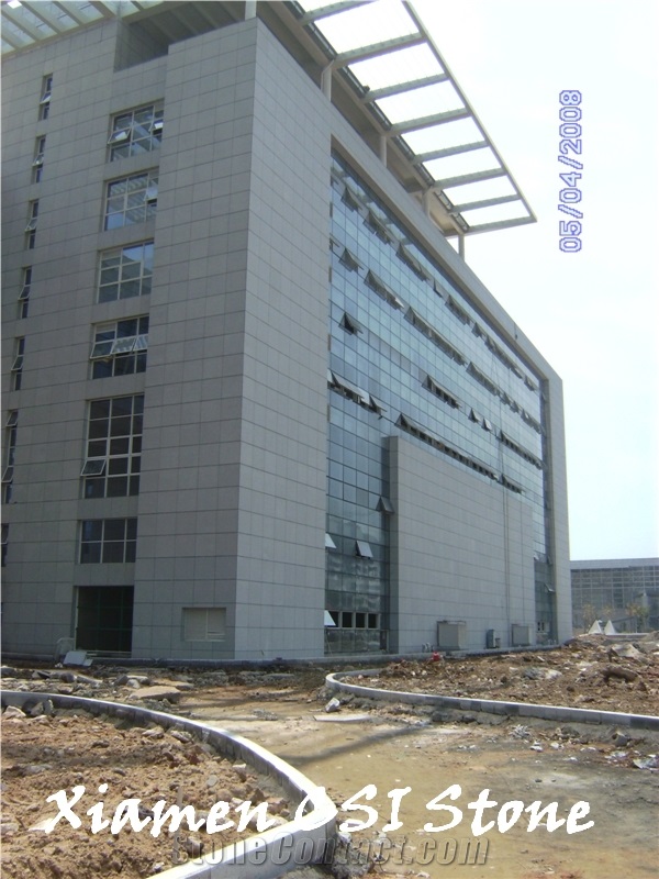 Project Show-G603 Padang Cristallo /Bianco Crystal Sesame White Granite Column for Building Stone
