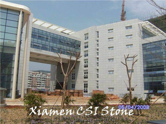 Project Show-G603 Padang Cristallo /Bianco Crystal Sesame White Granite Column for Building Stone