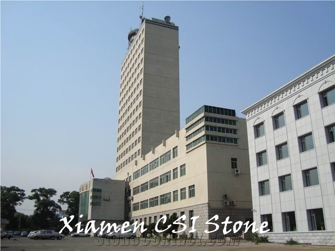 Project Show-G603 Padang Cristallo /Bianco Crystal Sesame White Granite Wall Cladding Tiles Project Show Building Stone