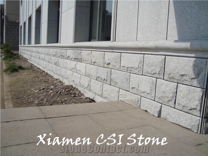 Project Show-G603 Padang Cristallo /Bianco Crystal Sesame White Granite Wall Cladding Tiles Project Show Building Stone