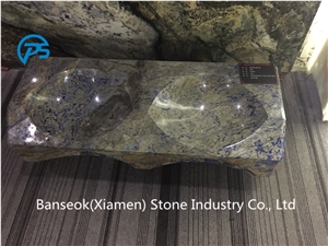 Blue Marble Wash Bowls, Bathroom & Kitchen Marble Sinks
