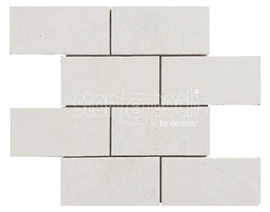 Limestone Polished Mosaic, Beige Limestone Mosaic Turkey