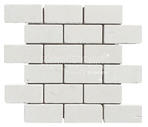 Limestone Polished Mosaic, Beige Limestone Mosaic Turkey