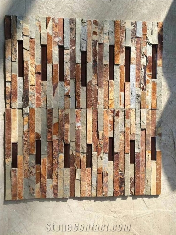 Slate Cube Stone, Courtyard Road Pavers, Walkway Pavers