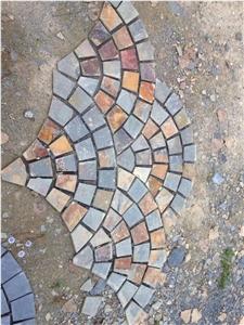 Slate Cube Stone & Paver, Courtyard Road Pavers, Floor Covering Slate Cube Stone & Paver, Courtyard Road Pavers, Floor Covering