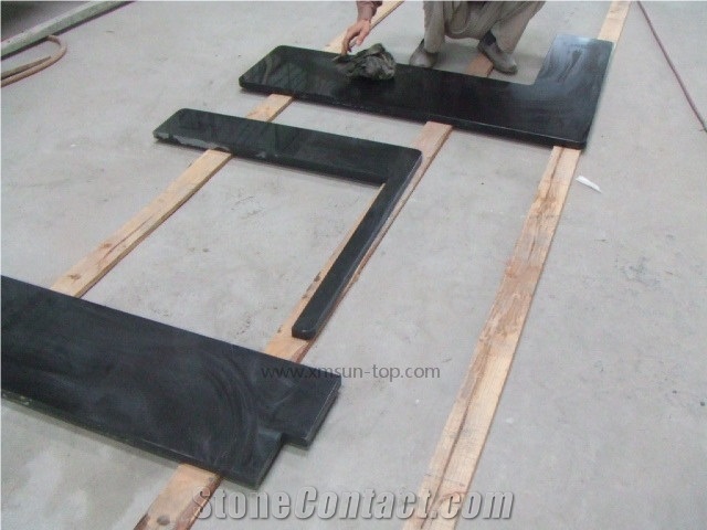 Absolute Black Granite Countertop&India Black Kitchen Bar Top&Island Top&Desk Top&Worktop&Bench Top