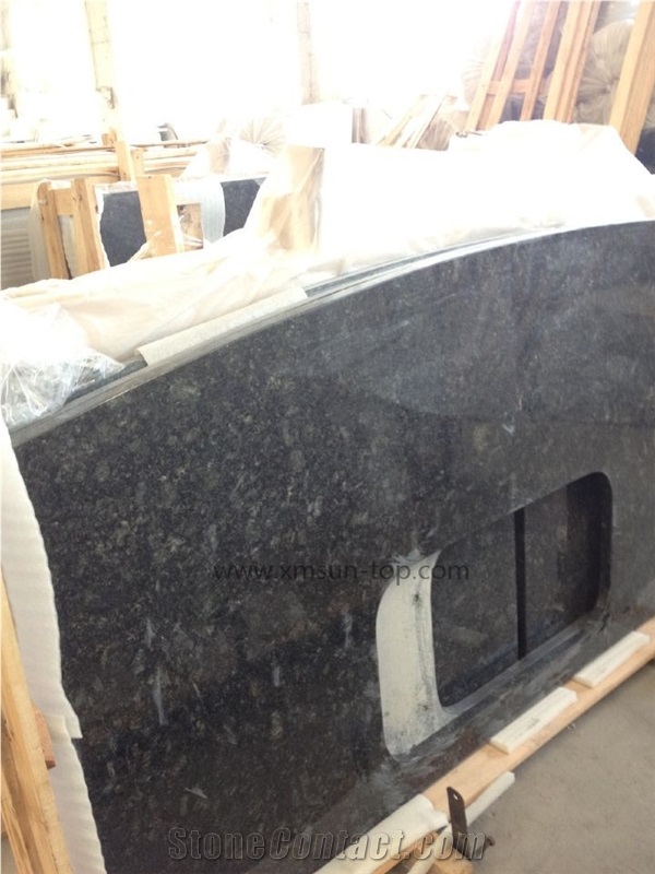 Green Butterfly Granite Countertop&Verdge Butterfly Countertop&Verdge Butterfly Fabrication&Bench Top&Kitchentop&Kitchen Countertop