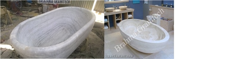 Bathtub from One Single Marble Block