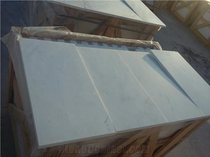 Volakas White Marble Slabs & Tiles, white polished marble flooring tiles 