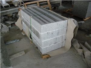 China White Granite Staircase, G655 Granite Steps & Risers, White Flower Granite Deck Stair, Polished Tongan White Granite Stair Treads & Thresholds, Xiamen Winggreen Manufacturer