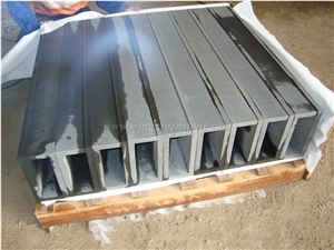 Chinese Basalt Pool Coping, Hainan Black Basalt Swimming Pool Terraces
