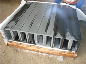 Chinese Basalt Pool Coping, Hainan Black Basalt Swimming Pool Terraces