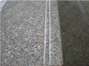 Chinese Red Granite Staircase, G635 Granite Steps & Risers, Anxi Pink Granite Stairs, Polished Padang Rosa Granite Stair Treads & Stair Thresholds, Xiamen Winggreen Manufacturer