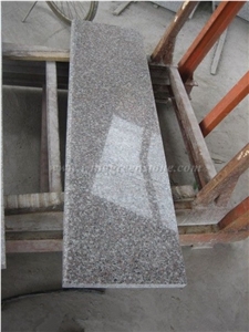 Chinese Red Granite Staircase, G635 Granite Steps & Risers, Anxi Pink Granite Stairs, Polished Padang Rosa Granite Stair Treads & Stair Thresholds, Xiamen Winggreen Manufacturer