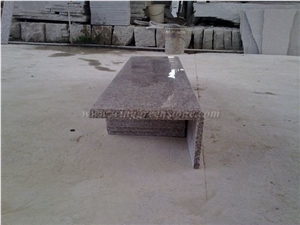 Chinese Red Granite Staircase, G635 Granite Steps & Risers, Anxi Pink Granite Stairs, Polished Padang Rosa Granite Stair Treads & Stair Thresholds, Xiamen Winggreen Manufacturer
