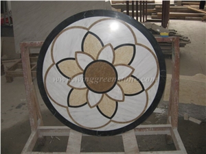 Competitive Price High Quality Custom Made Medallions /Water Jet Medallion/Waterjet Marble Medallion/Marble Floor Medallions/Square Medallion Pattern for Interior Decoration, Winggreen Stone