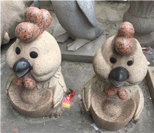 Granite Sculpture, Animal Stone Carving, Winggreen