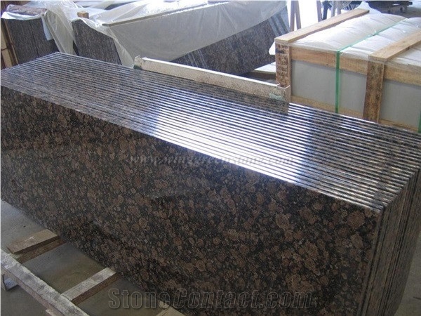 Imported Brown Granite,Finland Baltic Brown Granite Countertops for Kitchen Use, Coffee Diamond Granite Kitchen Bar Tops/Island Tops, Top Polished Kitchen Worktops, Xiamen Winggreen Manufacturer