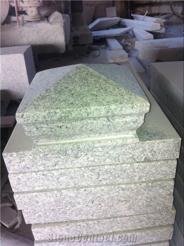 Own Factory, G603 Granite Pillar Caps, China Grey Granite Pillar Caps, Sesame White Granite Cast Pier Caps, Xiamen Winggreen Manufacturer