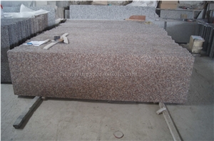 Own Factory Supply Of G687 Granite Polished Kitchen Countertops, Peach Red Granite/China Pink Granite Kitchen Countertop, Winggreen Stone Own Factory Supply Of G687 Granite Polished Kitchen Countertops, Peach Red Granite/China Pink Granite Kitchen Countertop, Winggreen Stone