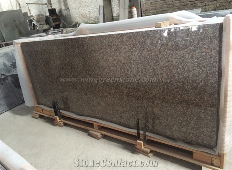 Own Factory Supply Of G687 Granite Polished Kitchen Countertops, Peach Red Granite/China Pink Granite Kitchen Countertop, Winggreen Stone