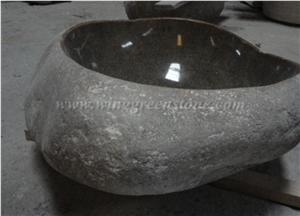 River Stone Sink, Vanity Sink, Winggreen