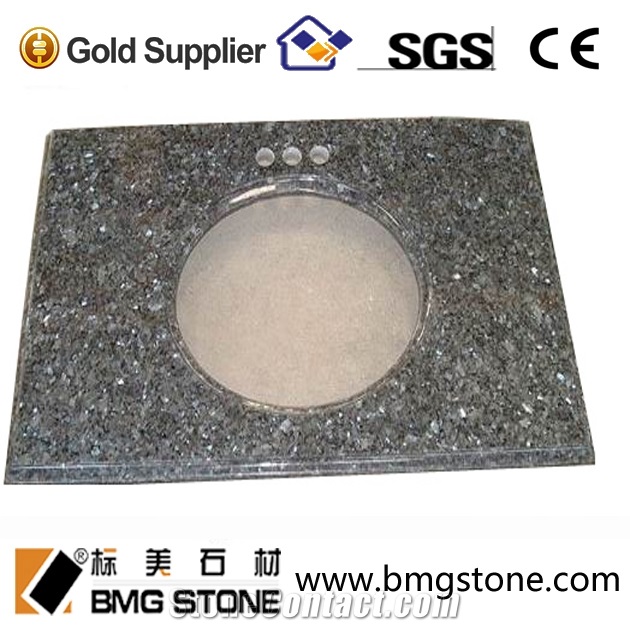 Low Price Brown Granite Bath Countertop Granite Worktop