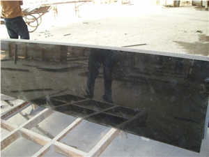 Black Galaxy Granite Kitchen Countertop