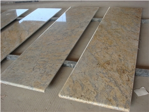 China Giallo Fiorito Granite Kitchen Countertop China Giallo Fiorito Granite Kitchen Countertop
