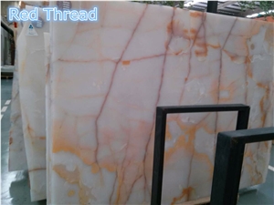 Red Thread Onyx Slabs & Tiles, China Red Onyx