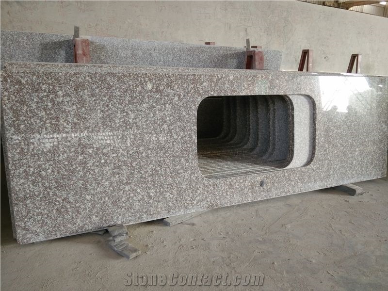 G664 Cheap Granite Kitchen Countertop Pink Color